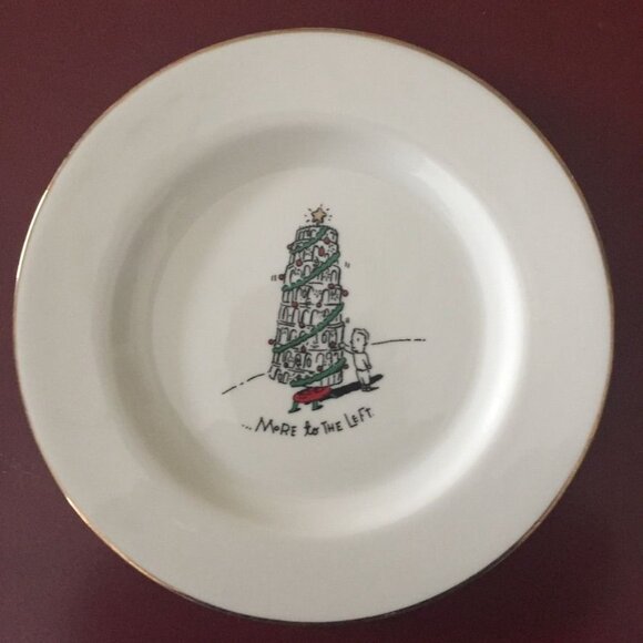 Merry Masterpieces Holiday Dinner Plates Dayton Hudson Complete Set of 8 Funny - Picture 6 of 8